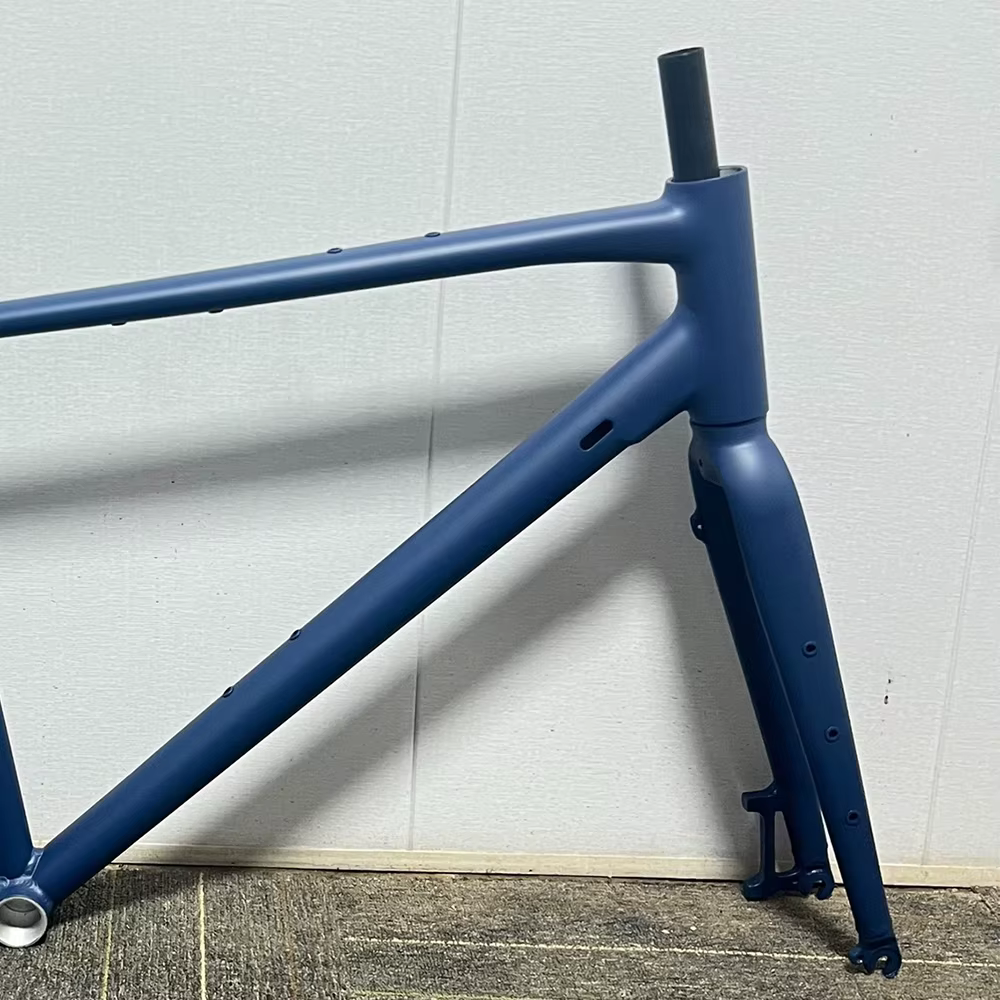 Cadre de vélo de gravier B.B 44x68mm O.L.D Avant 100mm/Arrière 135mm Frein à disque en alliage d'aluminium