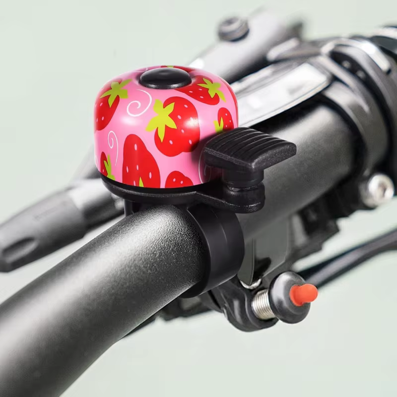 Sonnette de vélo fraise pour enfants et adultes