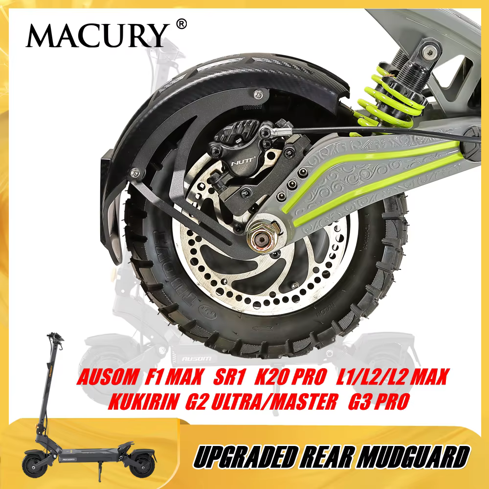 Garde-boue arrière amélioré pour trottinette électrique 10 pouces AUSOM DT1 DT2 GOSOUL 2 F1 MAX SR1 K20 PRO L1 L2 KUGOO F3 LX10+ M3 KUKIRIN G2