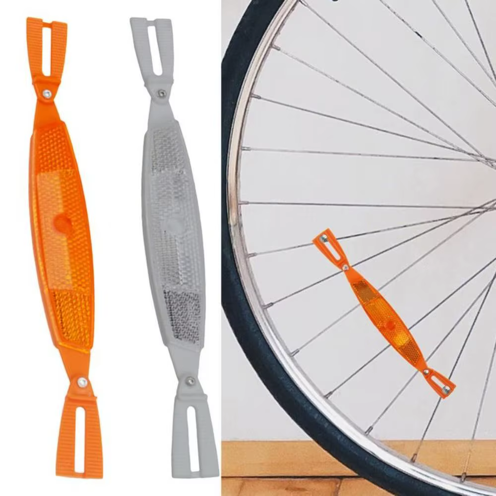 1 paire de réflecteurs de rayons de vélo ABS