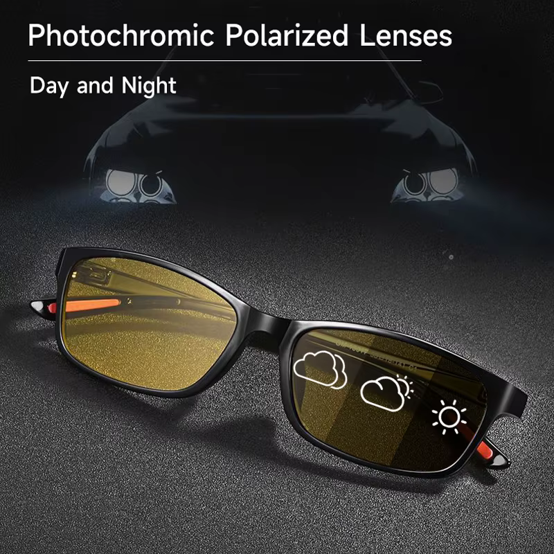 Verres photochromiques lunettes de soleil jour et nuit hommes lunettes de soleil de conduite femmes lunettes de soleil ultra-légères