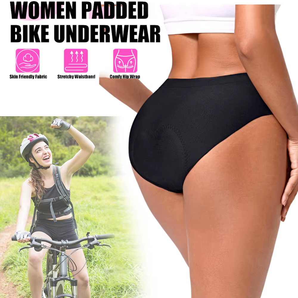 Sous-vêtements de vélo rembourrés 4D pour femmes
