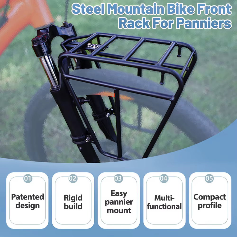 Support de stationnement de vélo en acier robuste de 25 kg