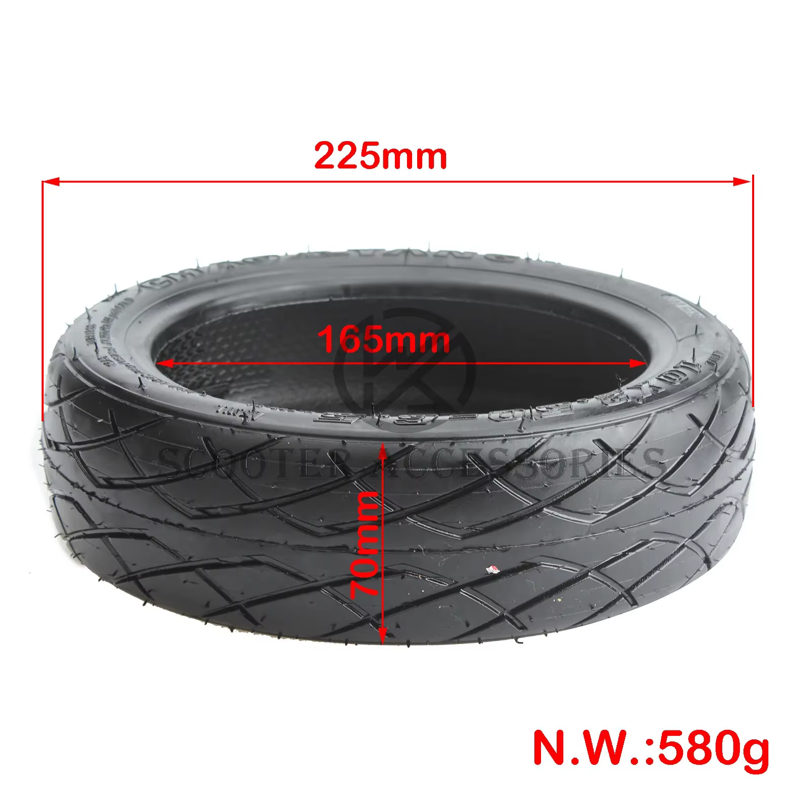 CHAOYANG 10x2.50-6.5 pneus Tubeless pour Inmotion S1 Ninebot Max tous les modèles de pièces de voiture d'équilibre de Scooter électrique