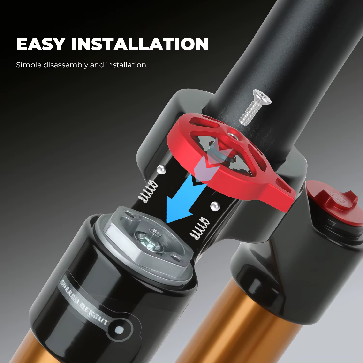 BOLANY Protection de fourche de vélo avec interrupteur de commande manuel