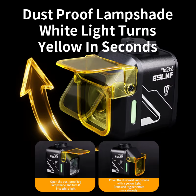 ESLNF haute luminosité 1200 Lumens phare de vélo en alliage d'aluminium 4000mAh feu avant