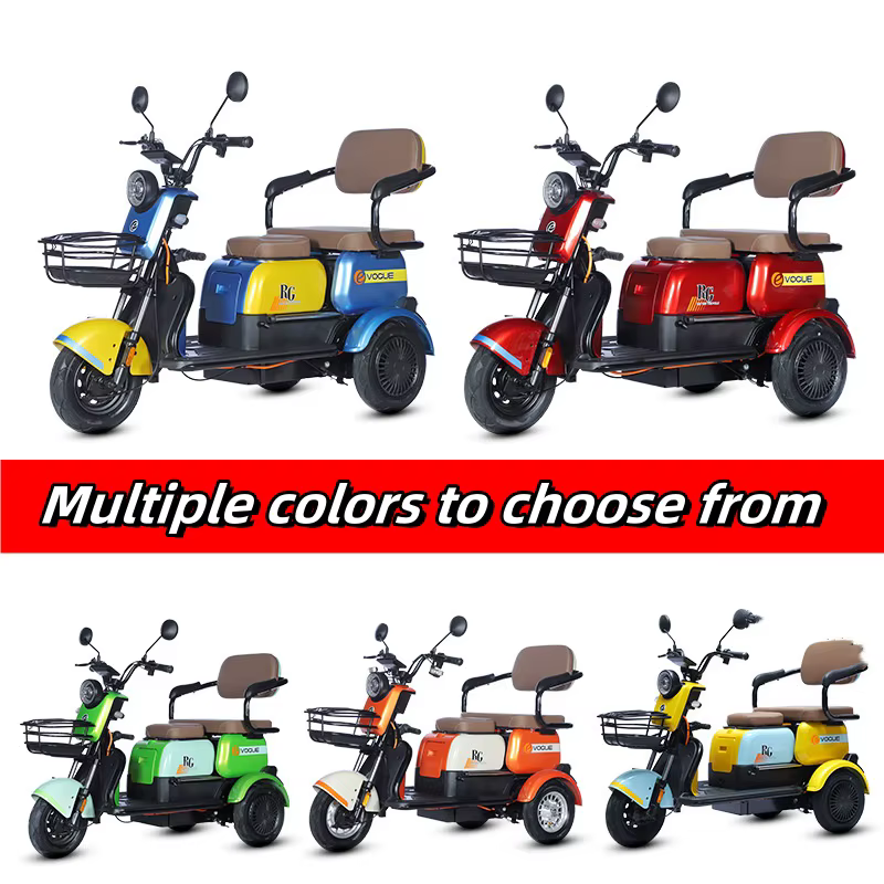 Scooter électrique tout terrain avec 3 sièges pour adultes et enfants