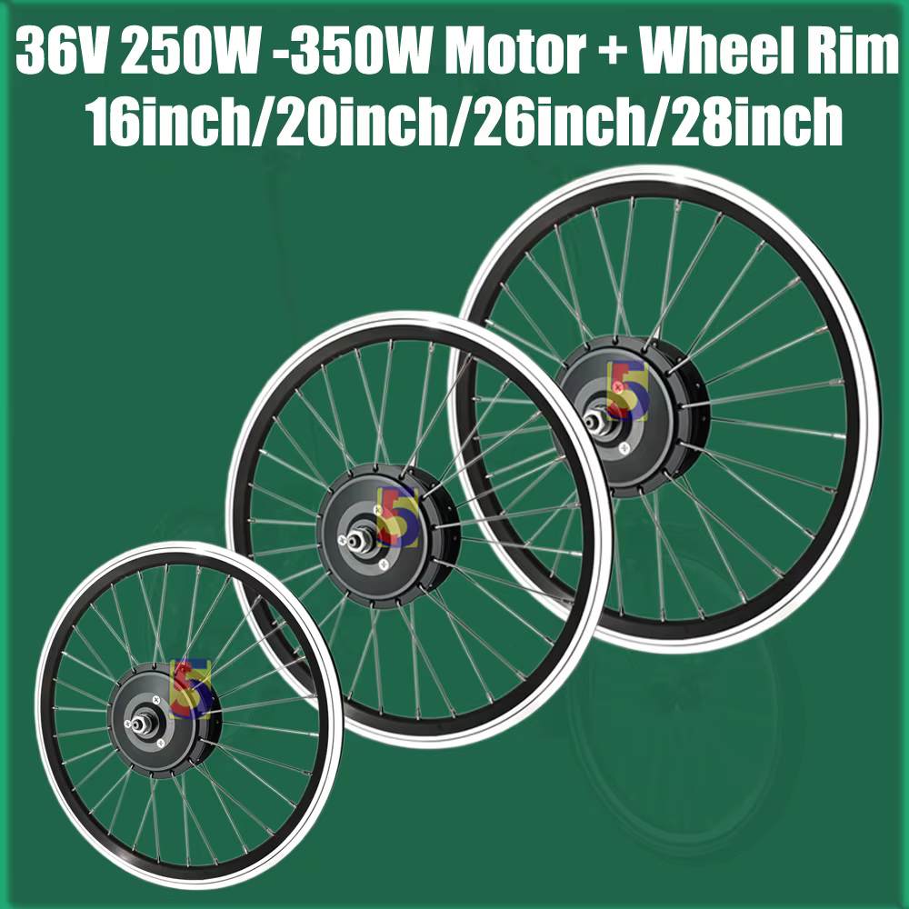 Moteur de jante de roue intégré 16 pouces/20 pouces/26 pouces/28 pouces