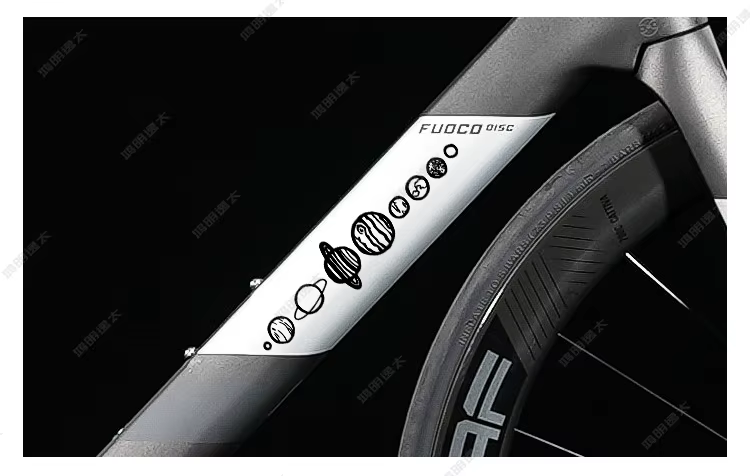 Nouveaux autocollants de vélo neuf planètes majeurs pour cadre