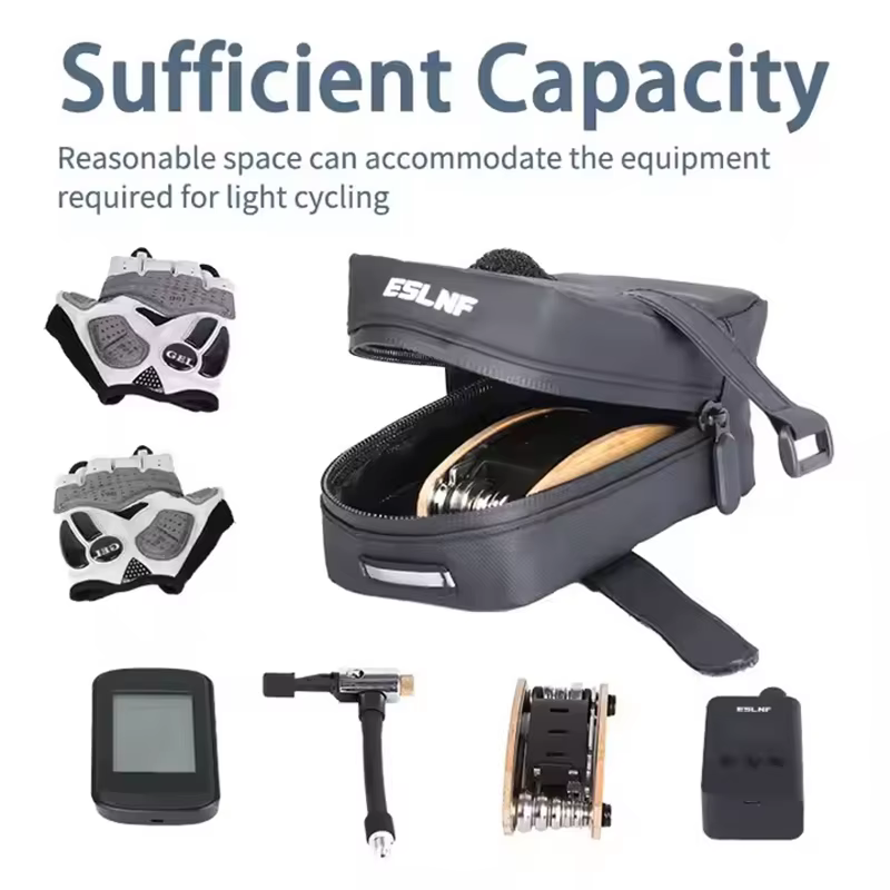 Sac à outils étanche sous le siège de vélo
