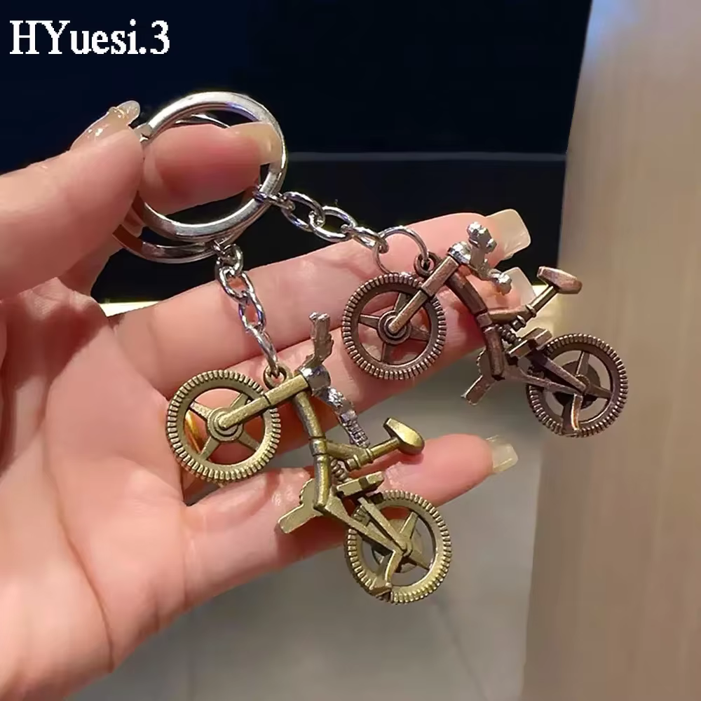 Porte-clés de vélo de Simulation Vintage unisexe