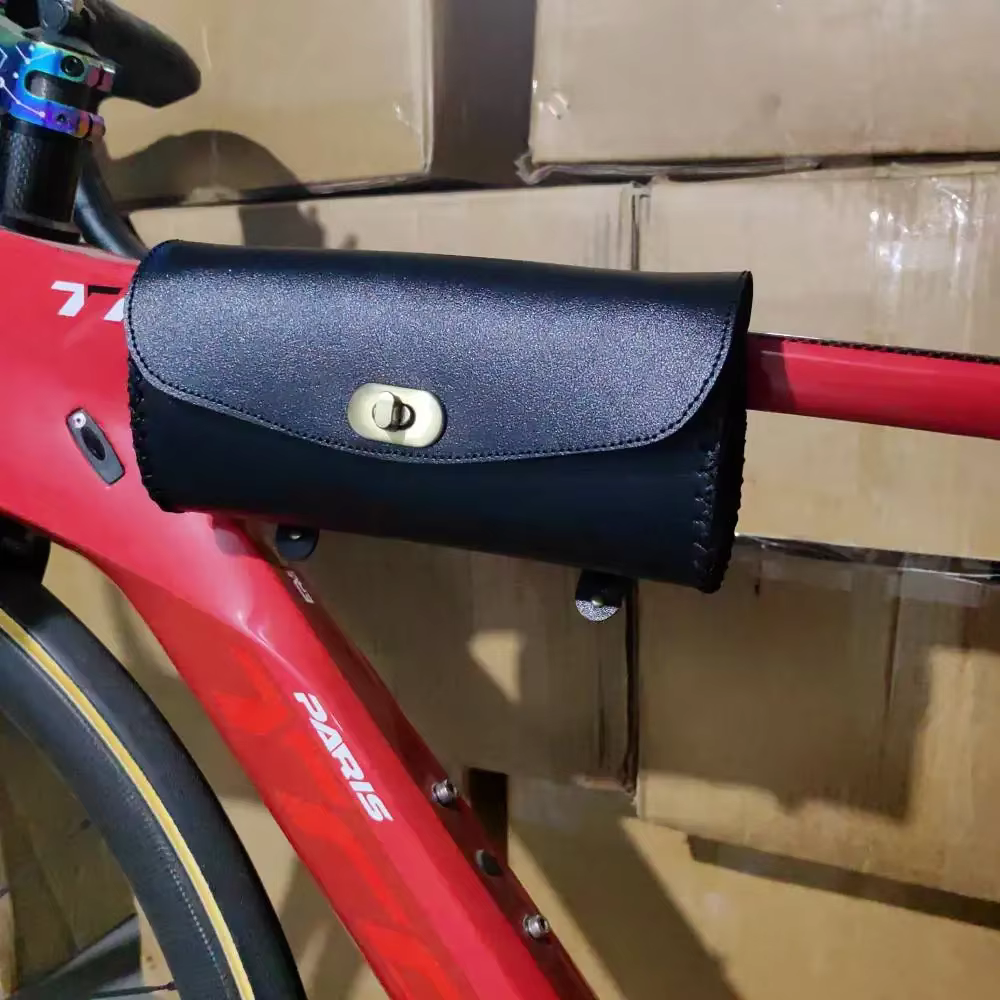 Sac de vélo rétro en cuir PU