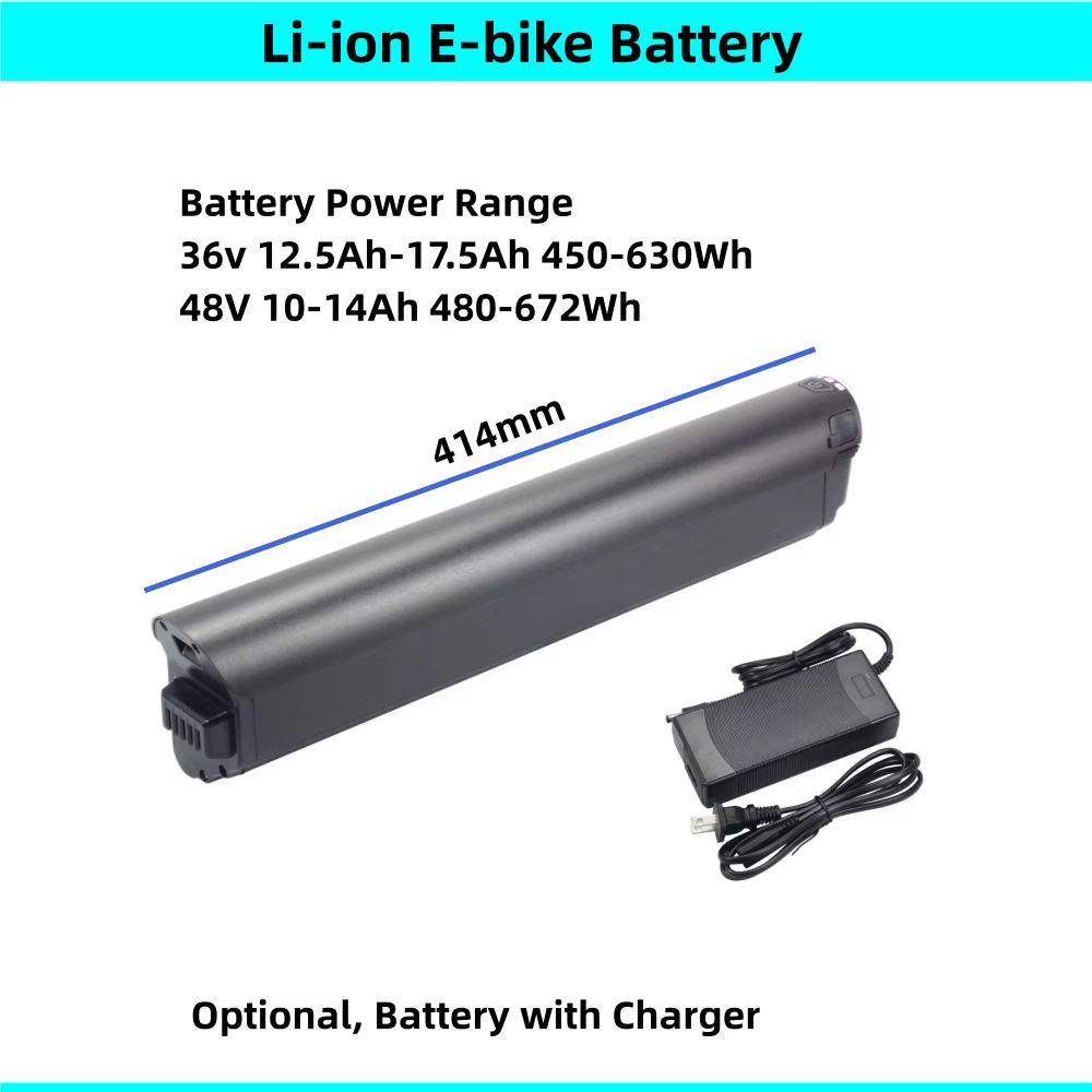 Batterie de vélo électrique HillMiles MileTrail 1 36V 13Ah 15Ah 16Ah 17