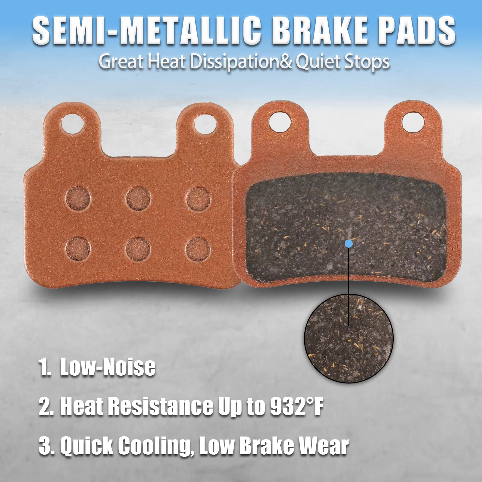 Plaquettes de frein hydrauliques pour vélos électriques