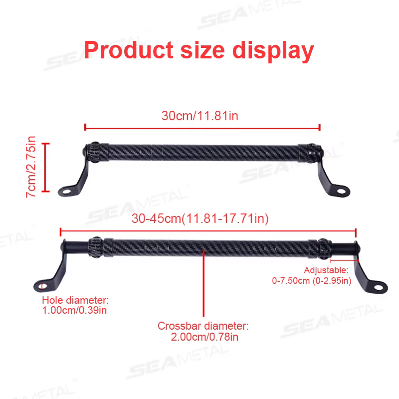 SEAMETAL barre d'équilibre de moto tige d'extension de guidon de Cycle électrique pour support de téléphone