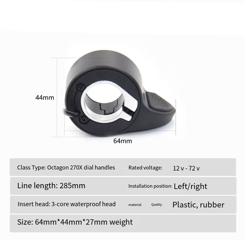 Accélérateur à pouce pour vélo électrique 36/48V/52V/60V pour BBS01 BBS02