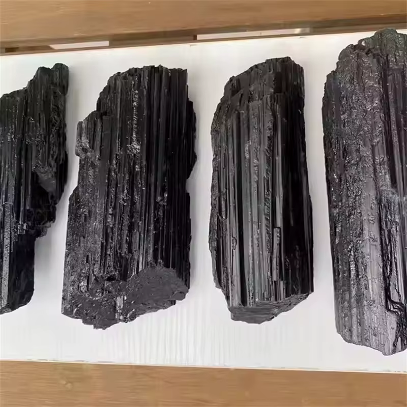 Tourmaline minérale de grande taille, pierre brute de Tourmaline noire brute naturelle pour la décoration, 1 pièce
