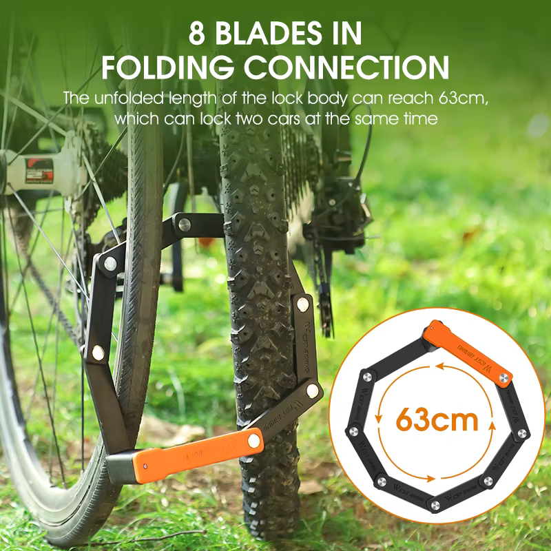WEST BIKING – serrure de vélo pliable