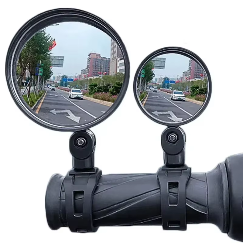 Rétroviseur de vélo, miroir convexe rotatif à 360 degrés réglable pour guidons de VTT