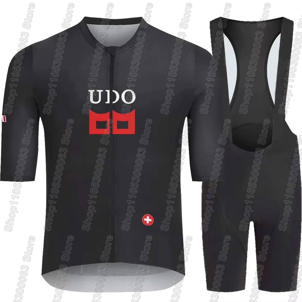 Ensemble Maillot et Cuissard de Cyclisme Équipe Tudorful 2026 – Tenue de Vélo Suisse d'Été pour Route et VTT