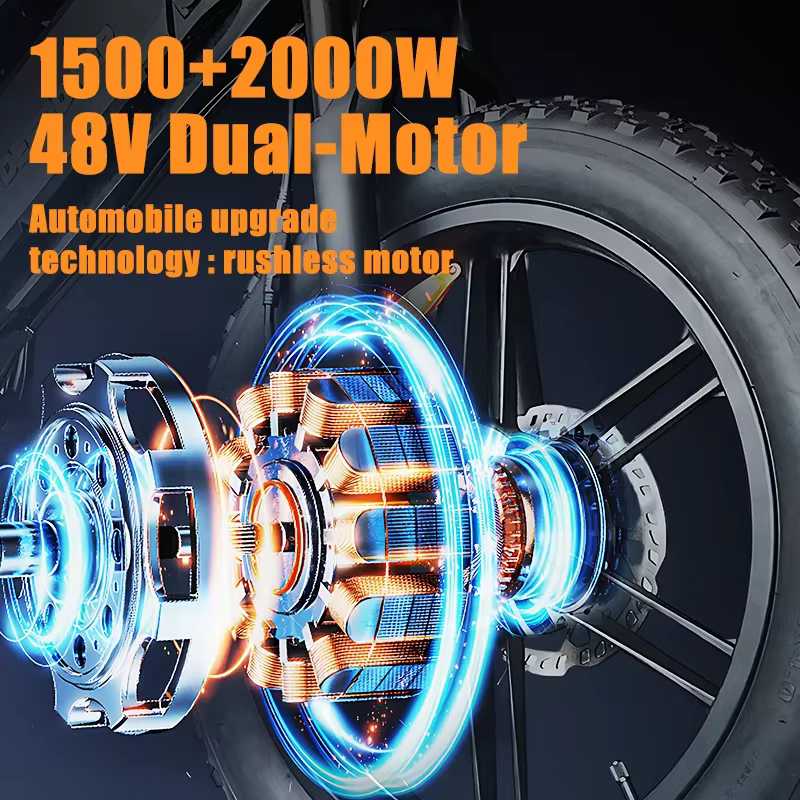 Vélo électrique Deepower S8 à double motorisation 3500W