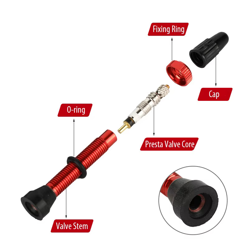 Tiges de Valve Presta Tubeless pour vélo