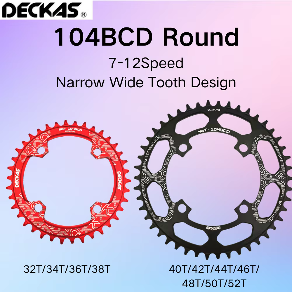 DECKAS rond 104BCD 40/42/44/46/48/50/52 T Getande vélo de montagne Wiel vtt