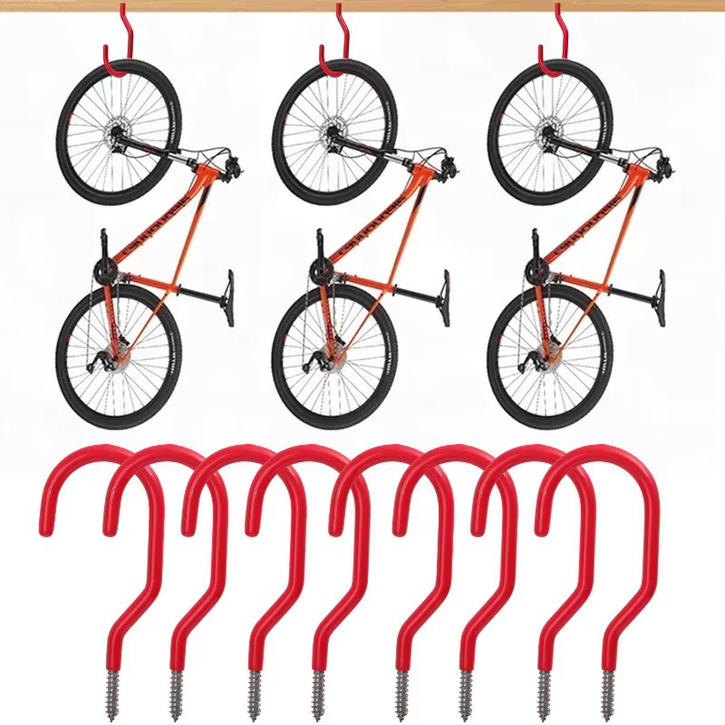 Crochets de vélo muraux avec boulons