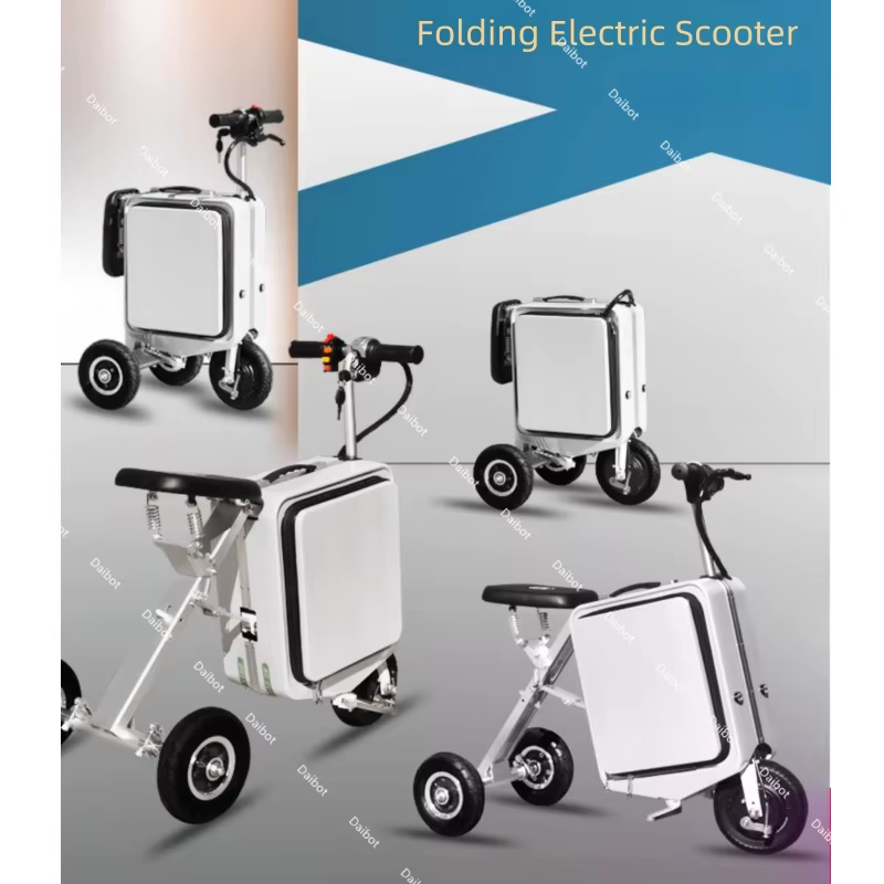 Trottinette Électrique Pliante et Légère à 3 Roues pour Adulte