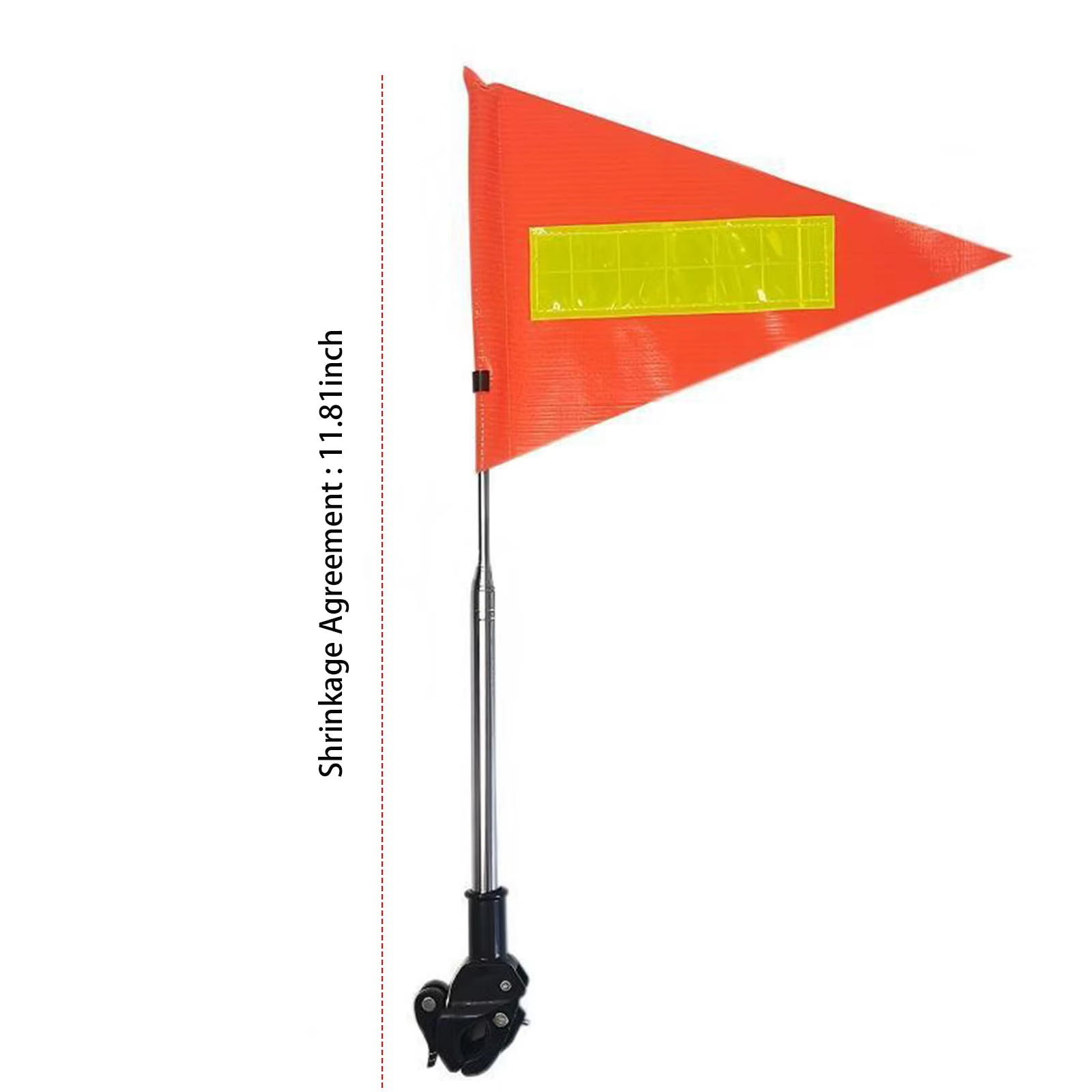 Drapeau de vélo avec mât pour la sécurité