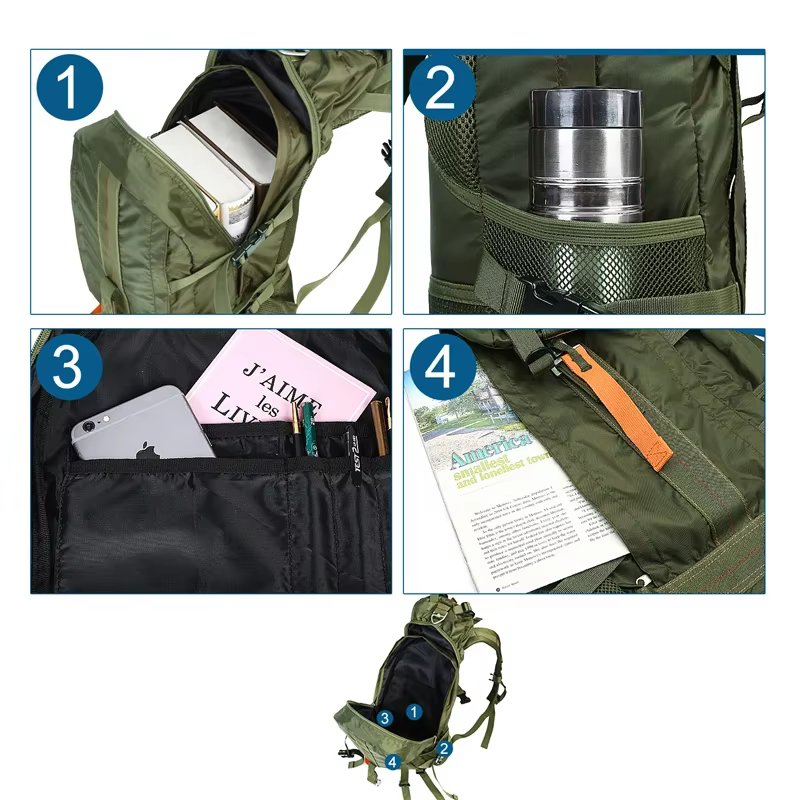 LQARMY voyage randonnée sac à dos Trekking Camping sacs à dos étanche
