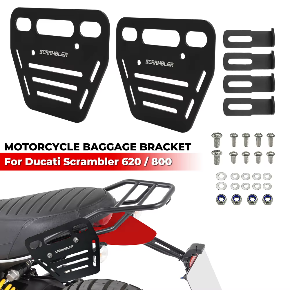 Porte-bagages latéral pour moto