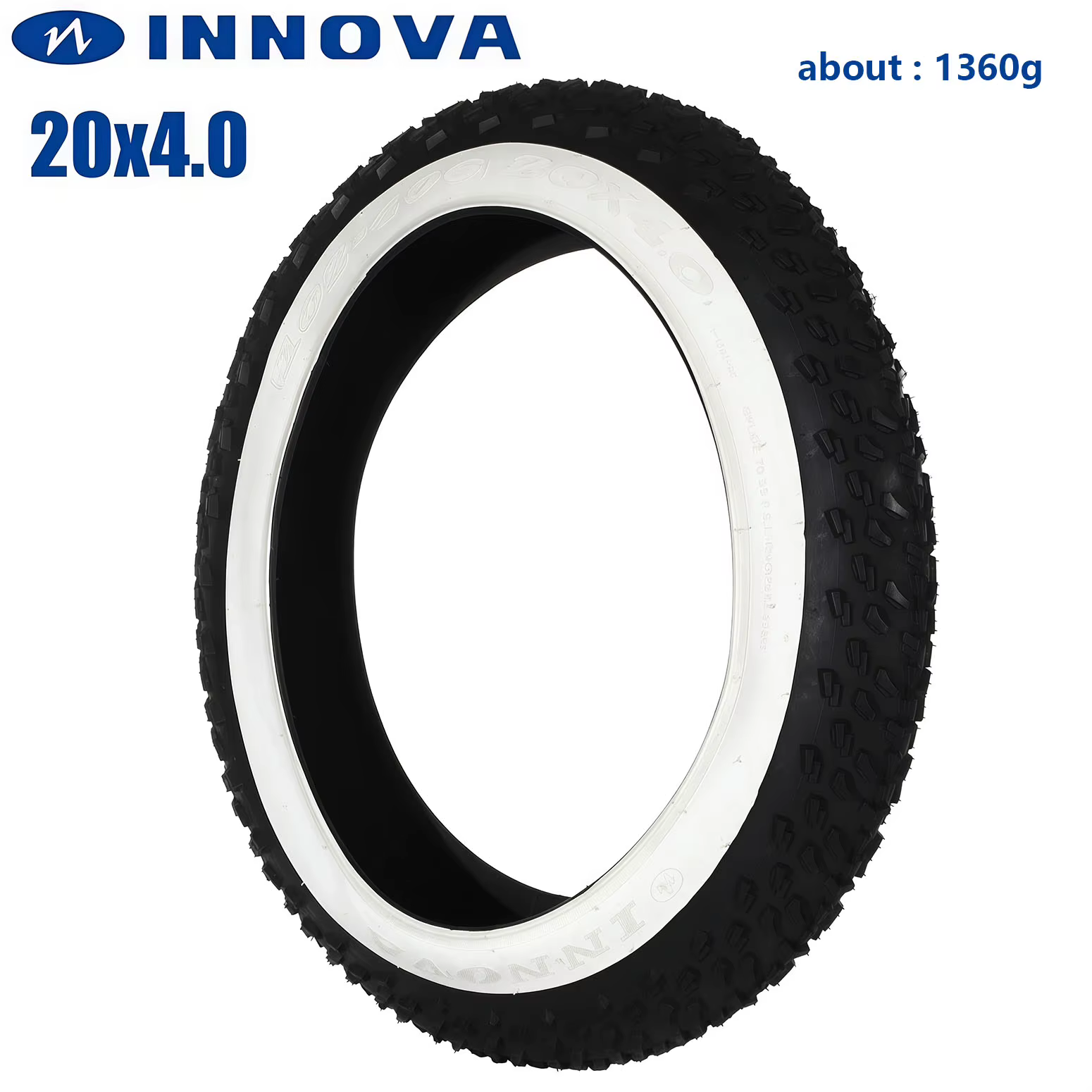 Pneu de vélo électrique INNOVA LV-1003 20x4.0 Fat Bike avec chambre à air