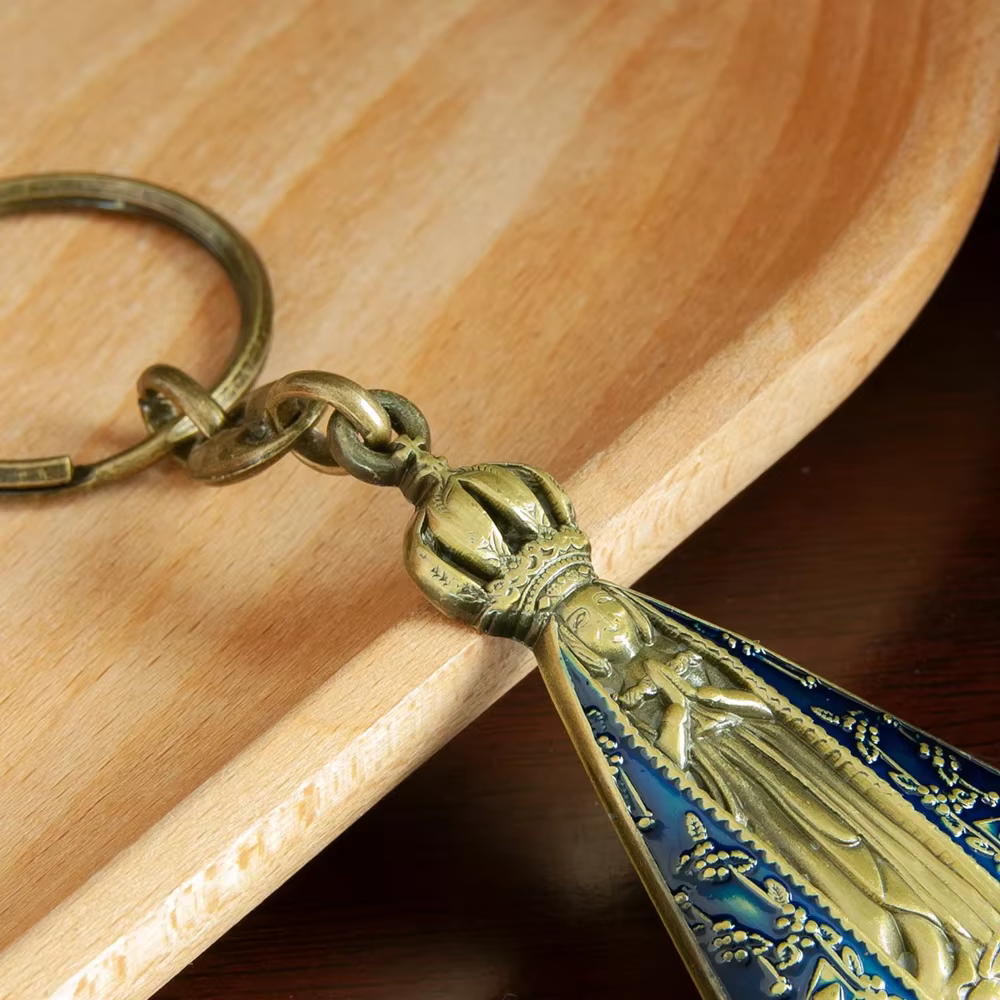 Porte-clés religieux en métal, accessoire orthodoxe, pasteur de prière, icône de la couronne EquiMary, sac à main, cadeau de bijoux