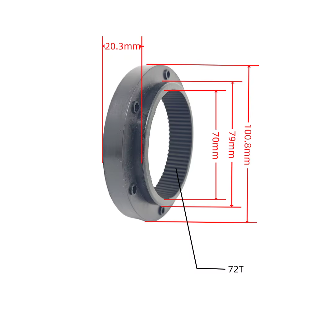 Kit de conversion pour vélo électrique : Engrenage planétaire en nylon pour moteur de moyeu