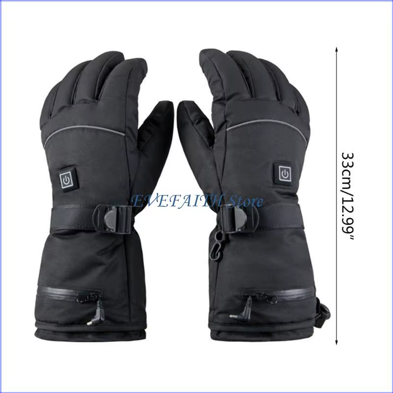 Gants chauffants 124B, imperméables, pour écran pour vélos randonnée