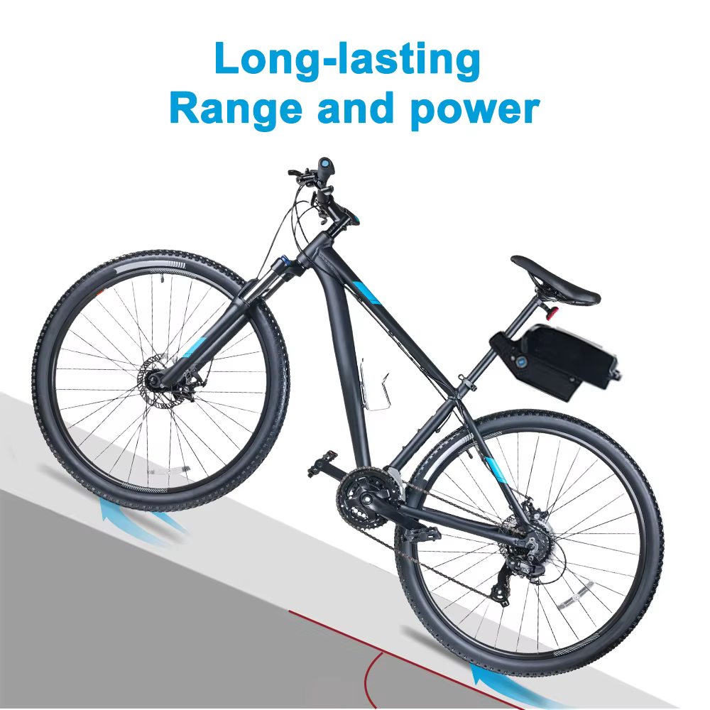 Batterie de vélo électrique 24V 36V 48V, boîtier Frog, pack de batterie de vélo 10Ah 10.4Ah 13Ah, batterie lithium-ion, batterie de vélo pliable
