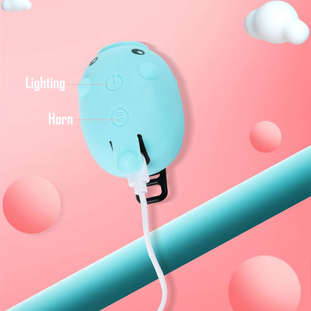Lampe de guidon de vélo cochon de dessin animé mignon