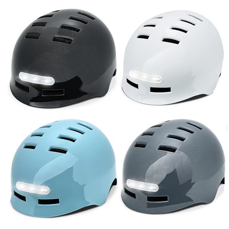 48-61cm vélo casque de cyclisme pour hommes femmes intelligent feu arrière LED