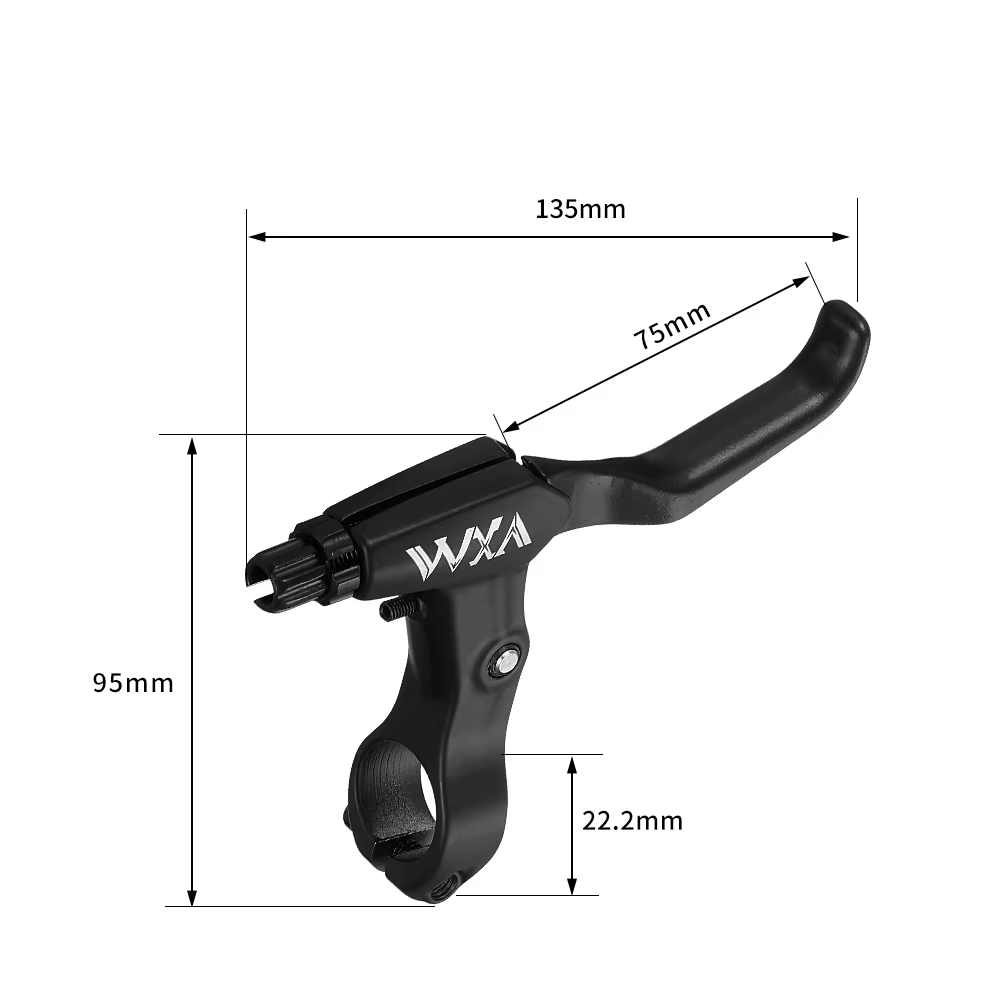 1 paire de leviers de frein de vélo en alliage d'aluminium ultraléger de haute qualité poignée