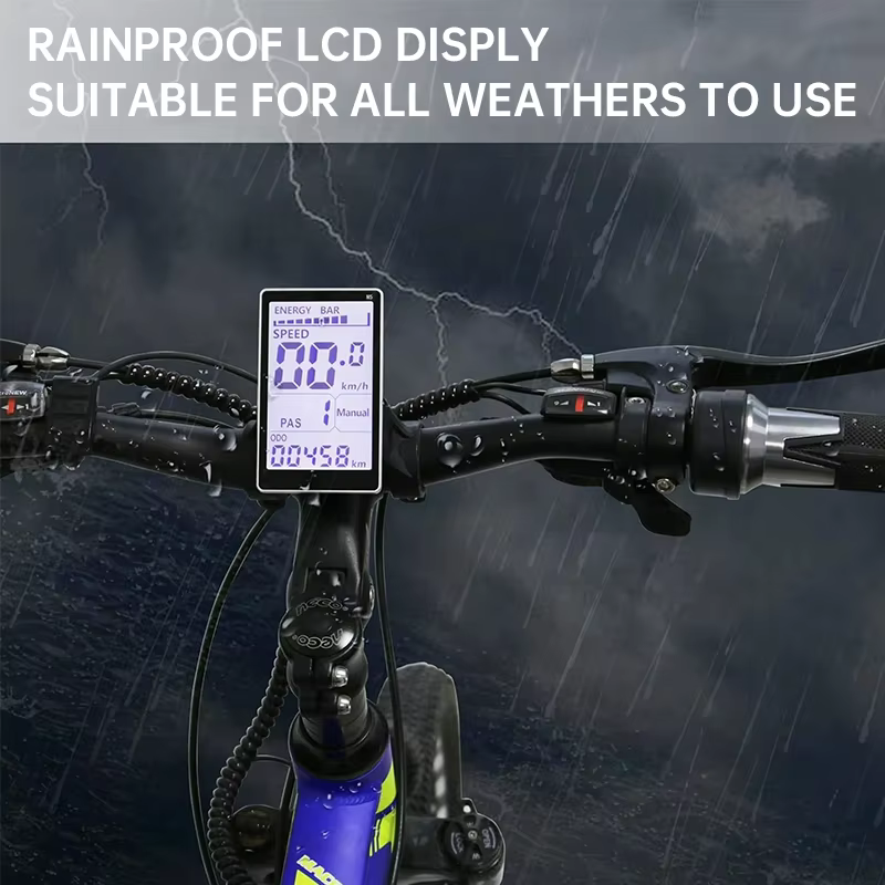 Écran d'affichage LCD 5 broches pour vélos électriques M5: compteur de vitesse et panneau de commande