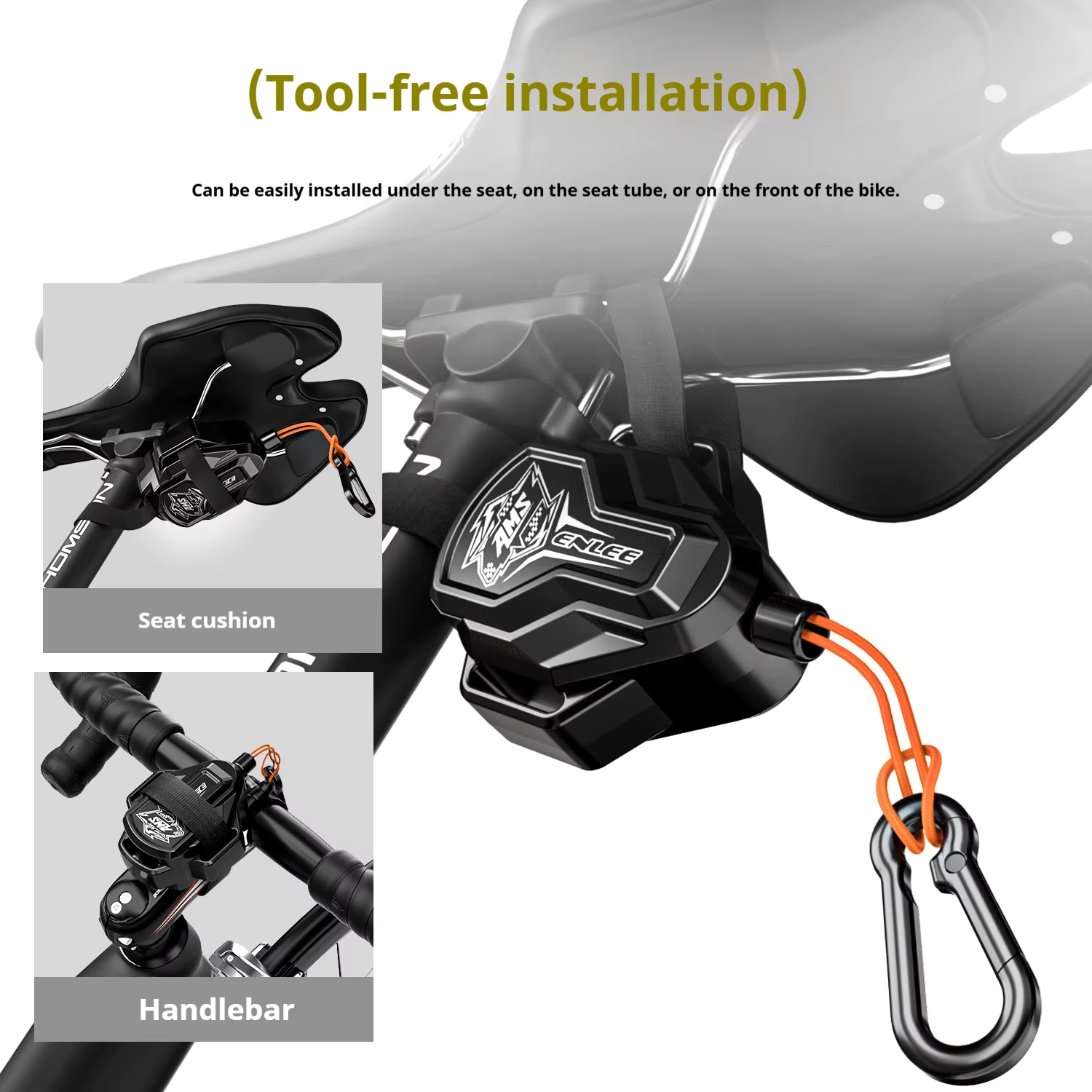 Enlee corde de Traction de vélo rétractable