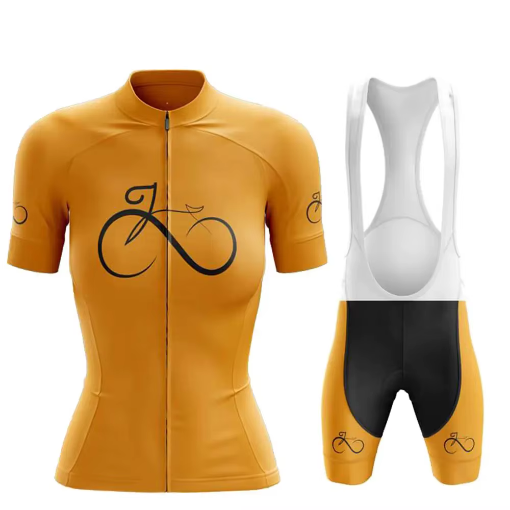 Maillot de cyclisme respirant à manches courtes pour femme