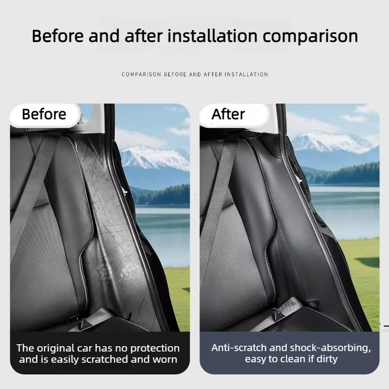 Pour RAV4 2020-2025 : Protections latérales des sièges arrière - Ensemble de garnitures de protection premium ​ ​   Accessoires de panneaux anti-rayures et anti-taches