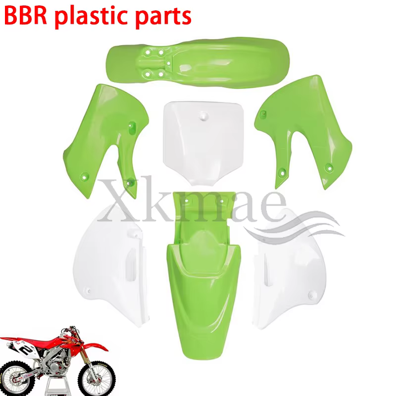 BBR – KITS de garde-boue en plastique, ensemble complet de couvercles avant, deux échantillons comme KLX110, pour moto, dirt bike/pit bike, utilisation