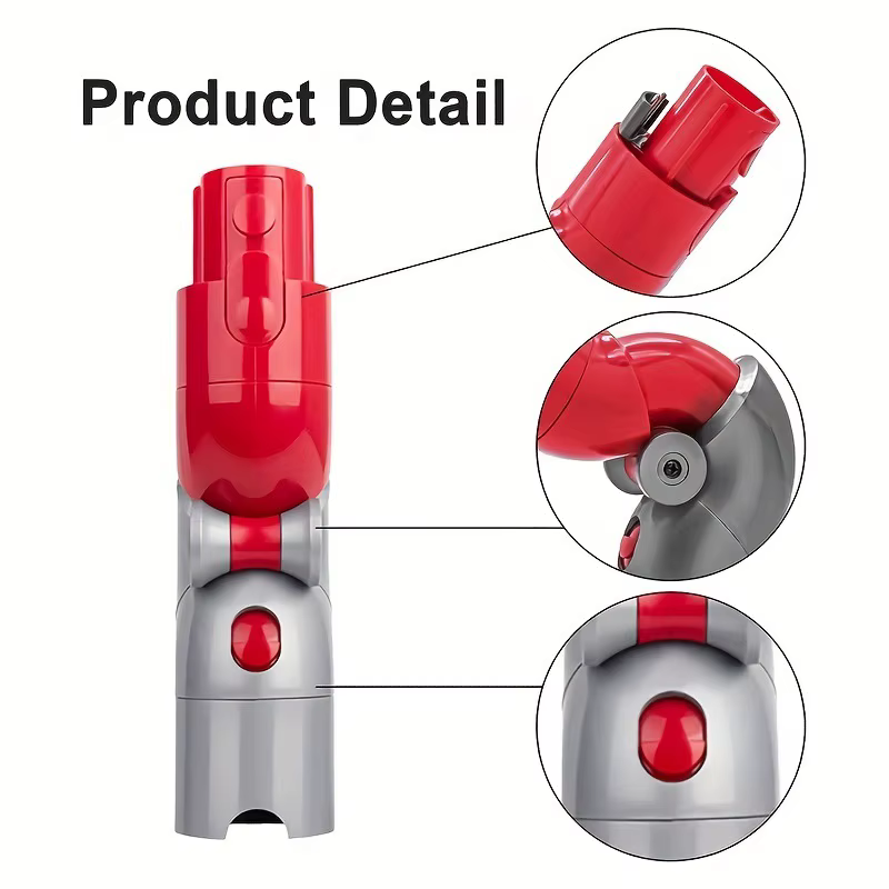 Accessoires pour aspirateur Dyson V7 V8 V10 V11 V15, adaptateur de tête tournante à coude à faible tournant