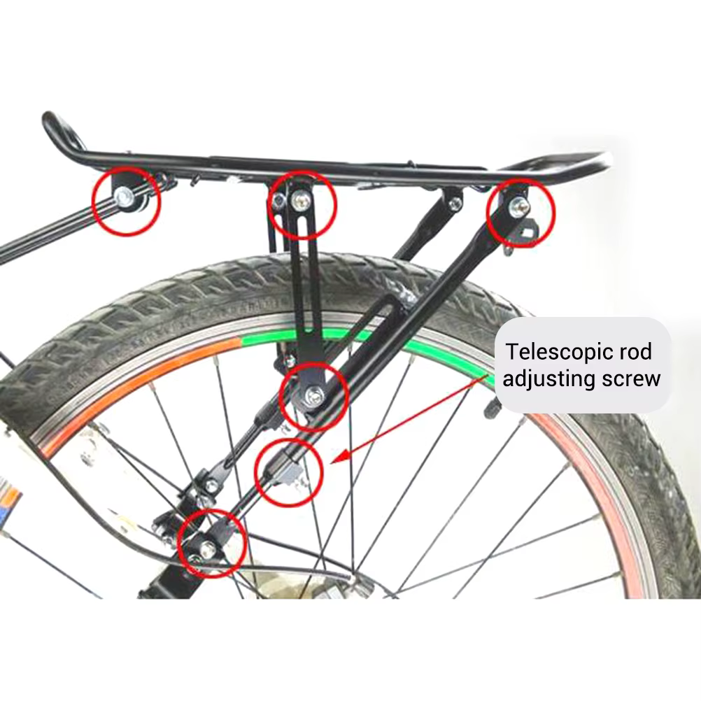Porte-bagages de vélo réglable