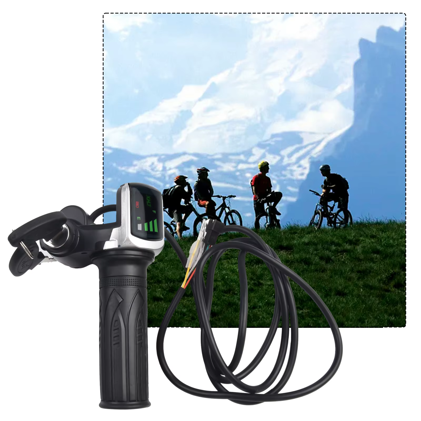 Améliorez votre conduite avec le guidon de poignée d'accélérateur 36/48V E Bike
