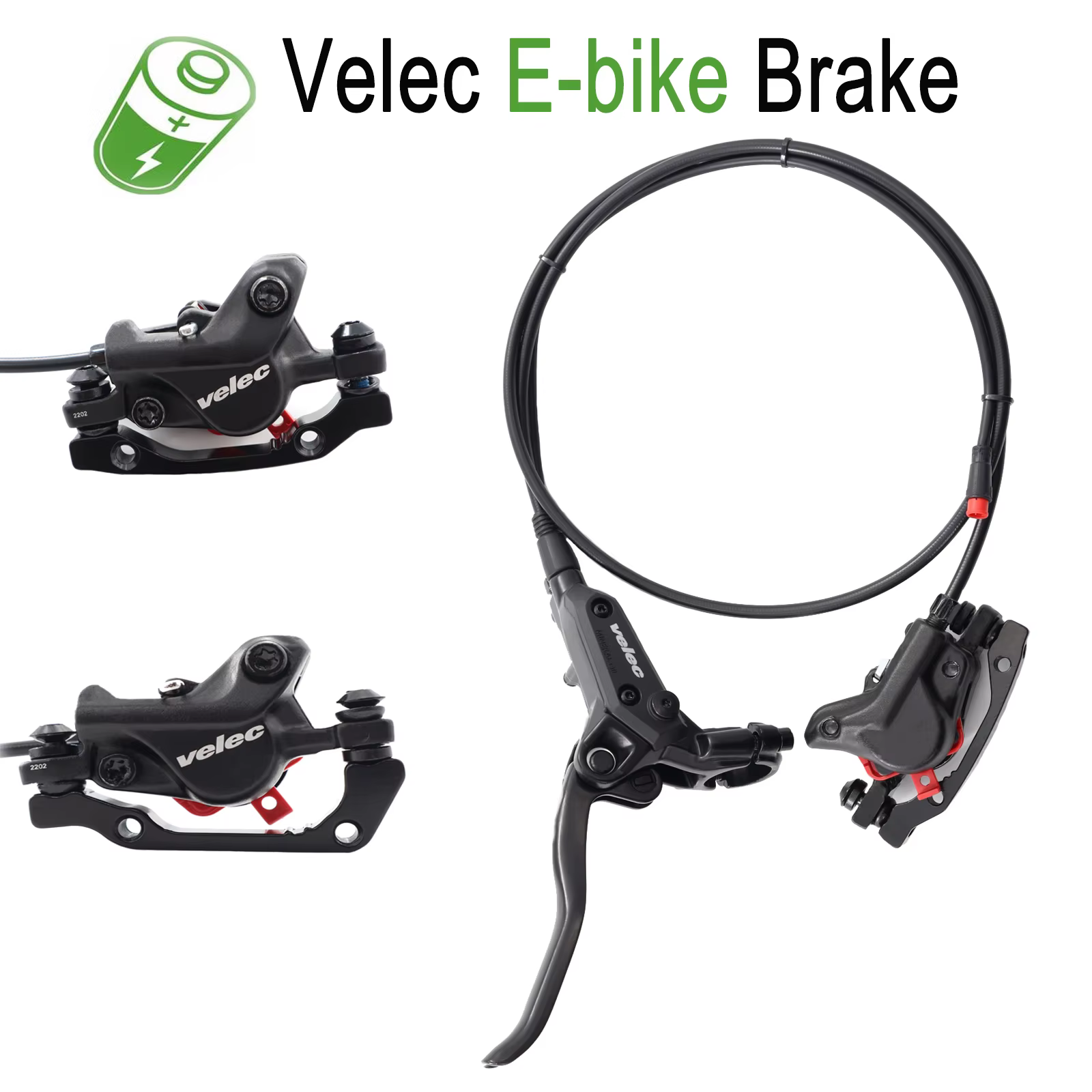 Ensemble de freins à disque hydrauliques Velec EBike pour vélo