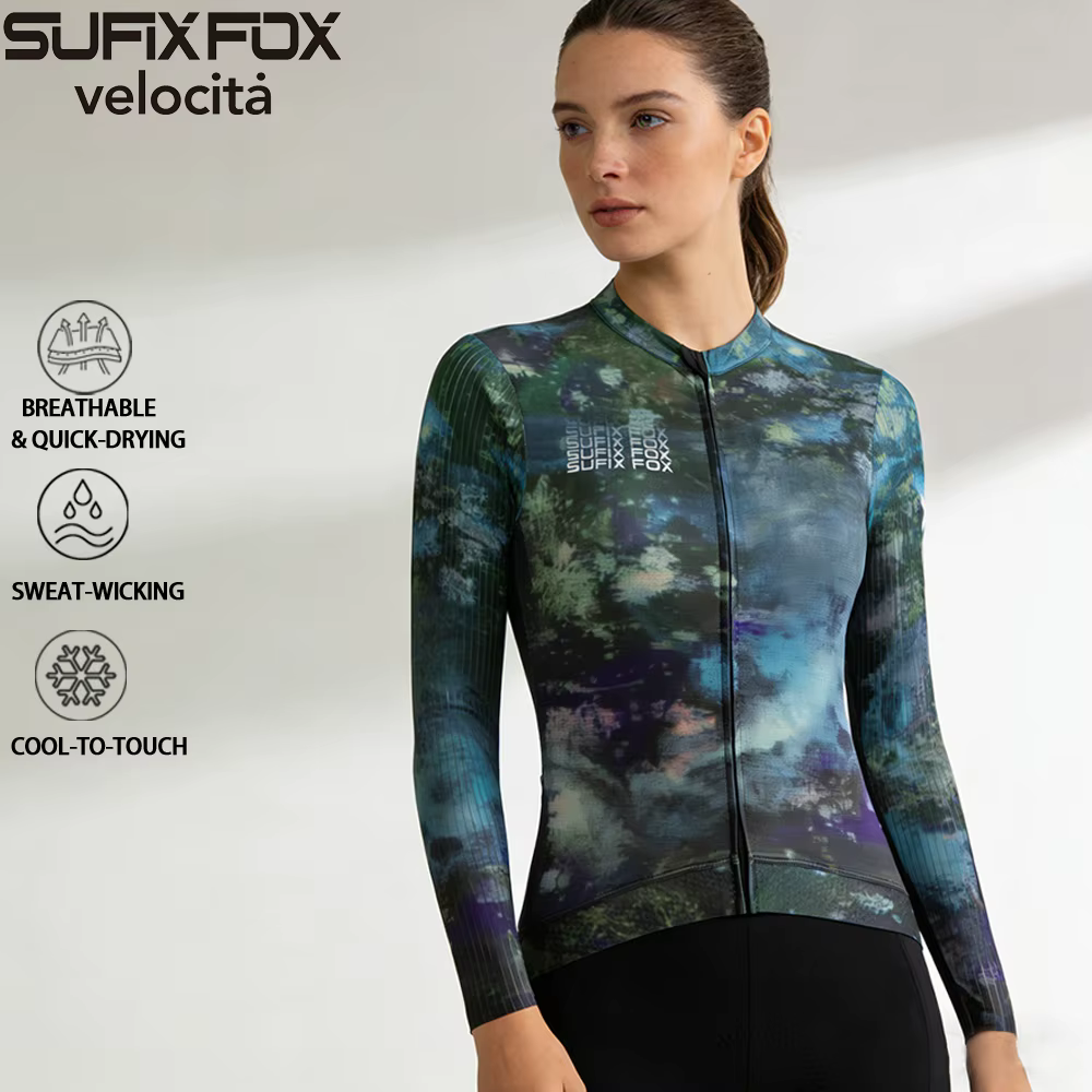 Maillot de cyclisme à motif laser